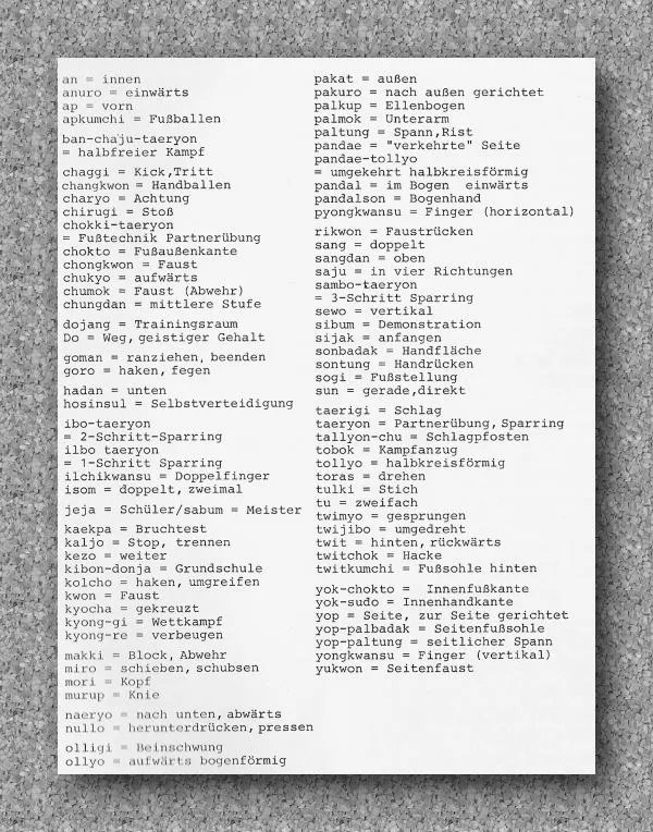 Das Bild von Koreanische Begriffe