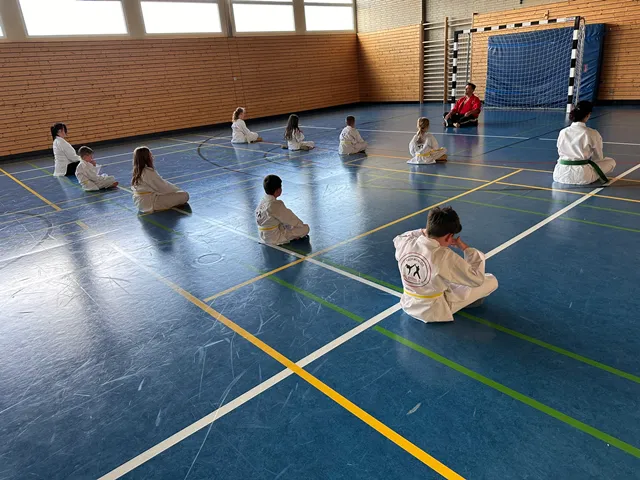 Das Bild vom Unterricht des VfL Brohl beim Training